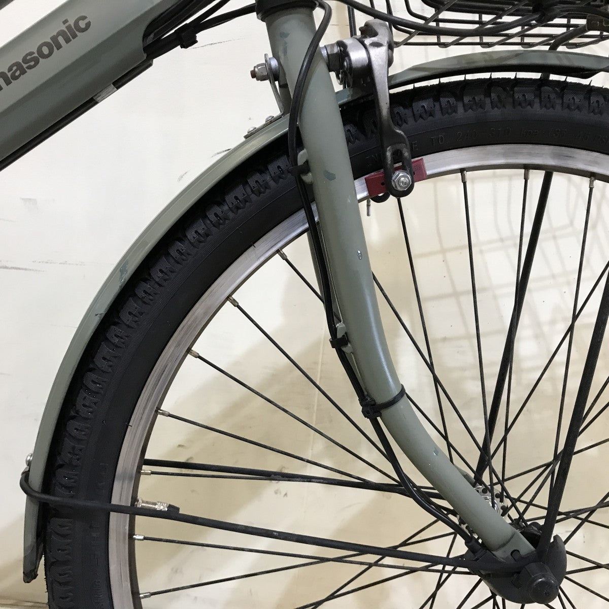 中古電動自転車 パナソニック ティモS カーキ 26インチ KH105