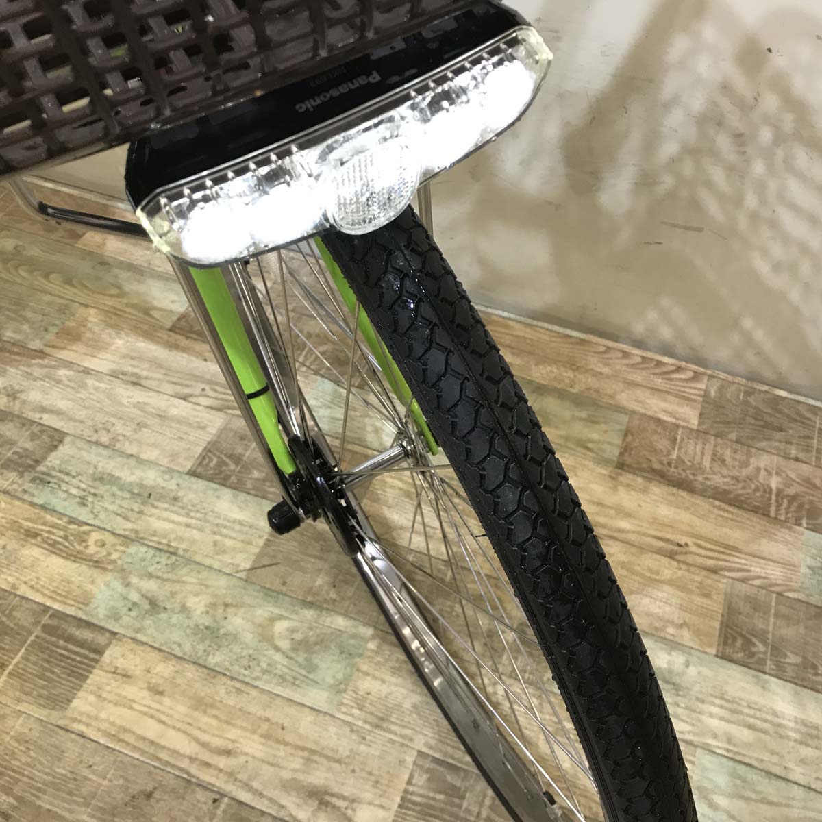 中古電動自転車 パナソニック ビビ DX グリーン 26インチ KD014 