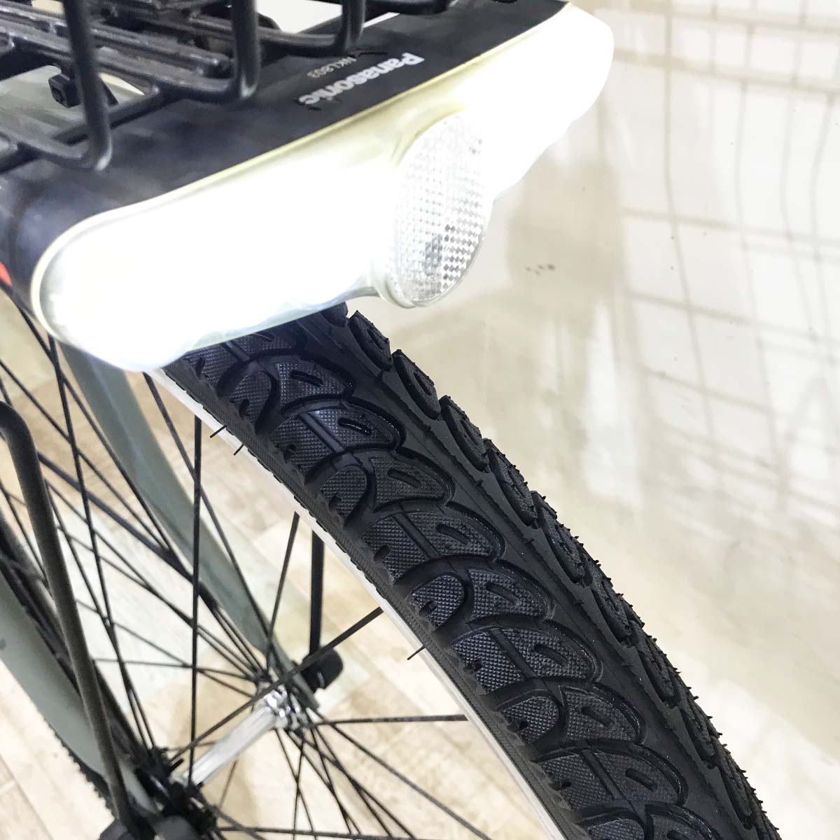 中古電動自転車 パナソニック ティモS カーキ 26インチ KH105