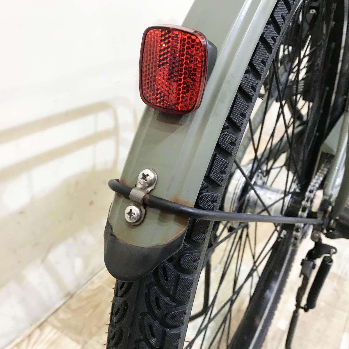 中古電動自転車 パナソニック ティモS カーキ 26インチ KH105