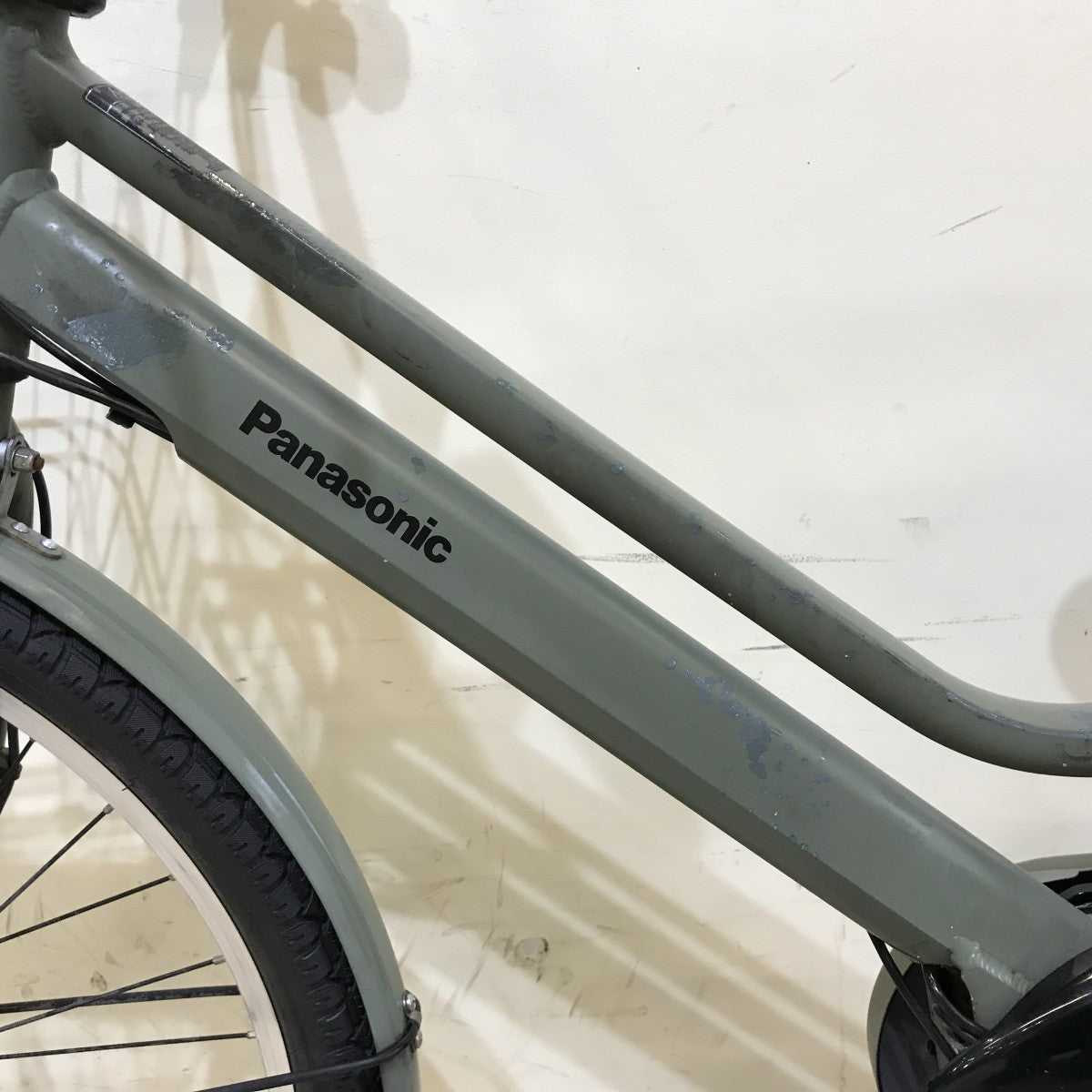 中古電動自転車 パナソニック ティモS カーキ 26インチ KH105