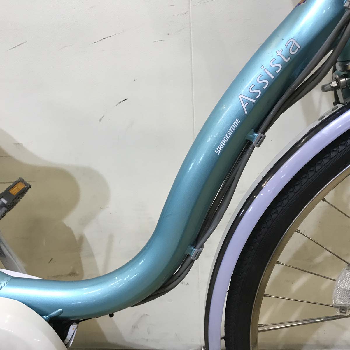 中古電動自転車 ブリヂストン アシスタ DX ブルー 26インチ KD016