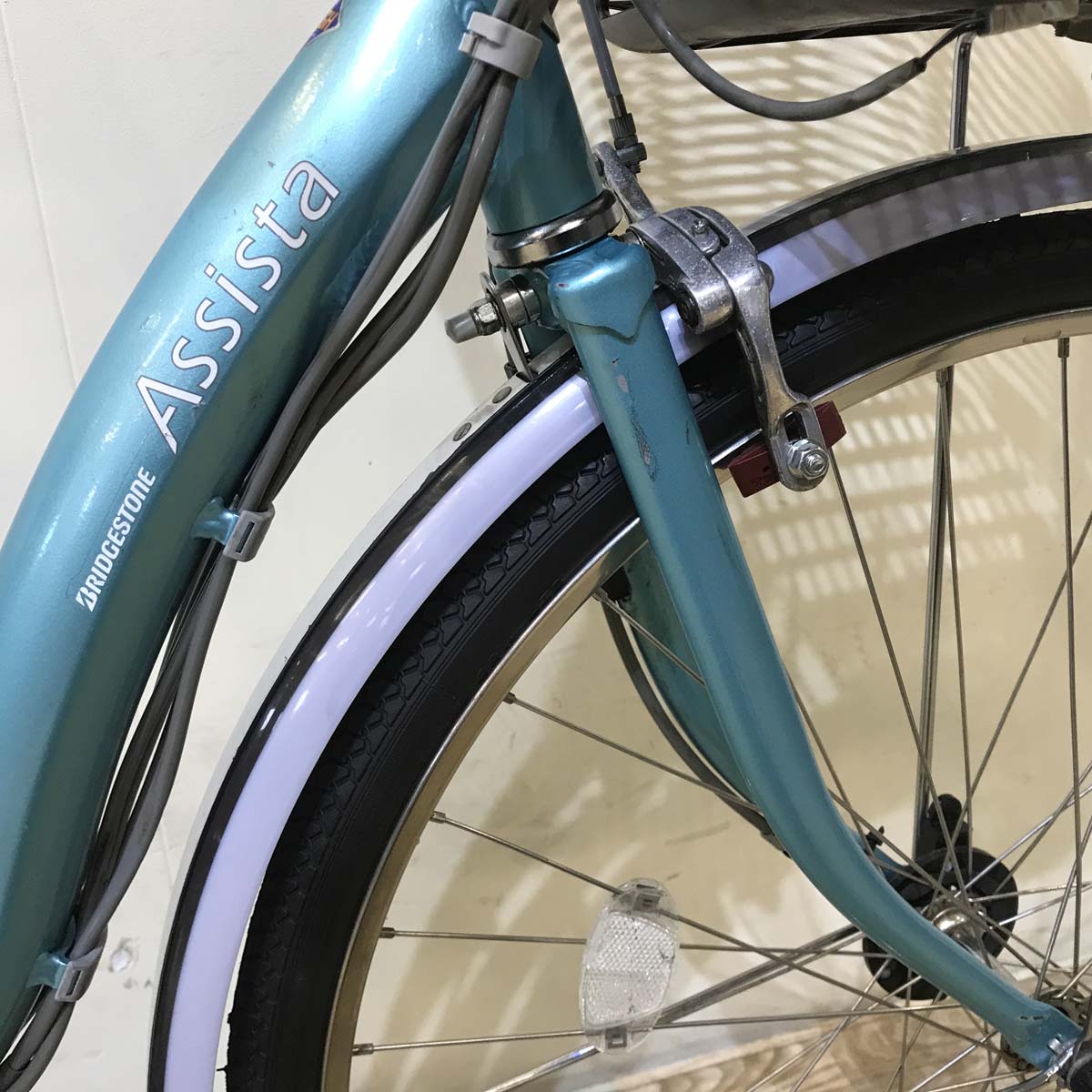 中古電動自転車 ブリヂストン アシスタ DX ブルー 26インチ KD016