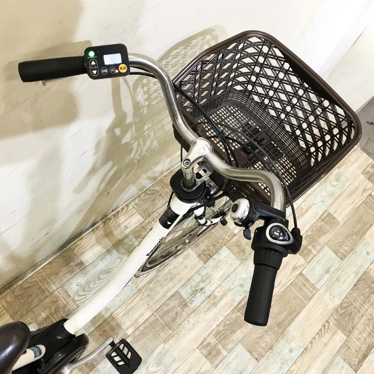 中古電動自転車 パナソニック ビビDX ホワイト 26インチ KH106