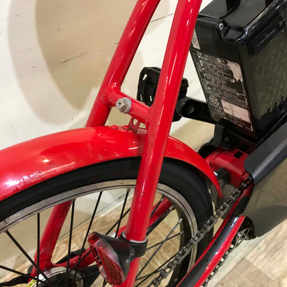折りたたみ パナソニック オフタイム レッド × イエロー 前18×後20インチ KT127 【中古車】
