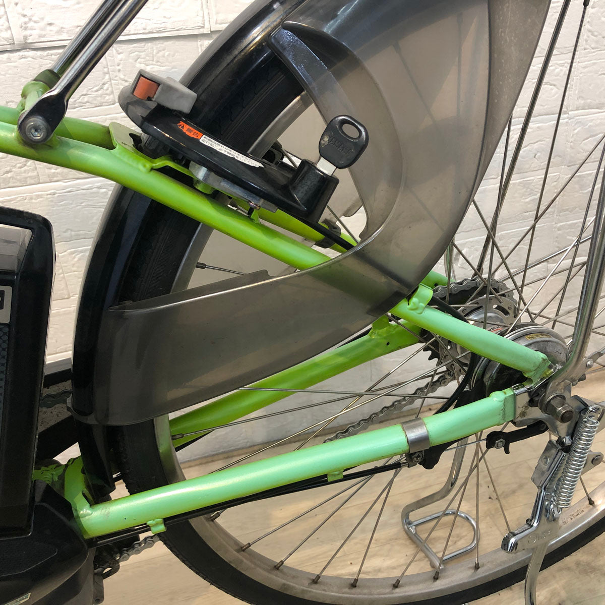 中古電動自転車 ヤマハ PAS ナチュラ L グリーン 26インチ YE054