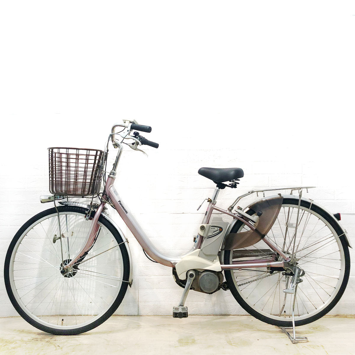 中古電動自転車 パナソニック ビビ ライト U ピンク 26インチ YE056 