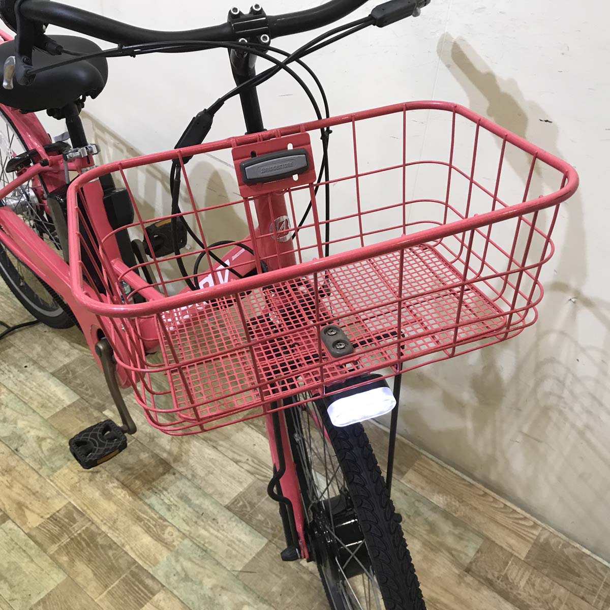 中古電動自転車 ブリヂストン ステップクルーズ ピンク 26インチ KD019
