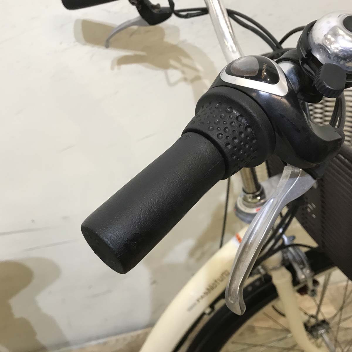 中古電動自転車 ヤマハ PAS ナチュラ M アイボリー ホワイト 26インチ KD020