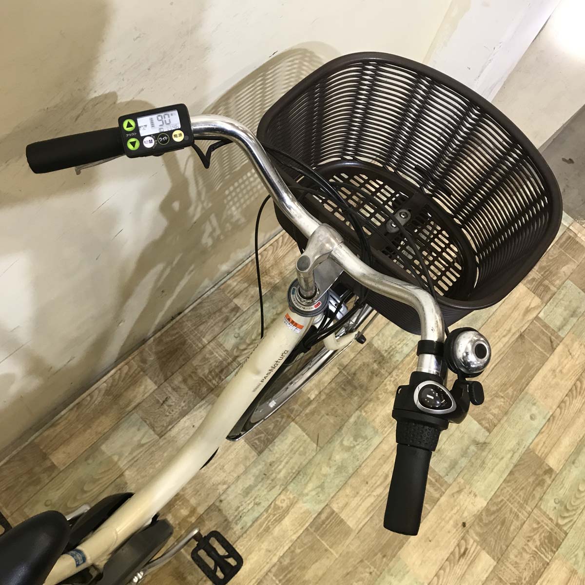 中古電動自転車 ヤマハ PAS ナチュラ M アイボリー ホワイト 26インチ KD020