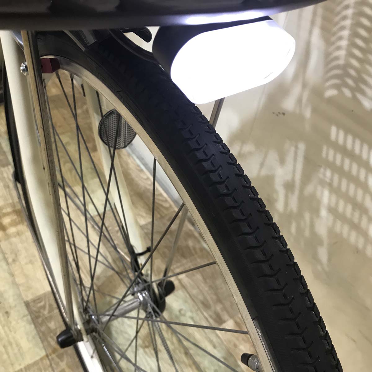 中古電動自転車 ヤマハ PAS ナチュラ M アイボリー ホワイト 26インチ KD020