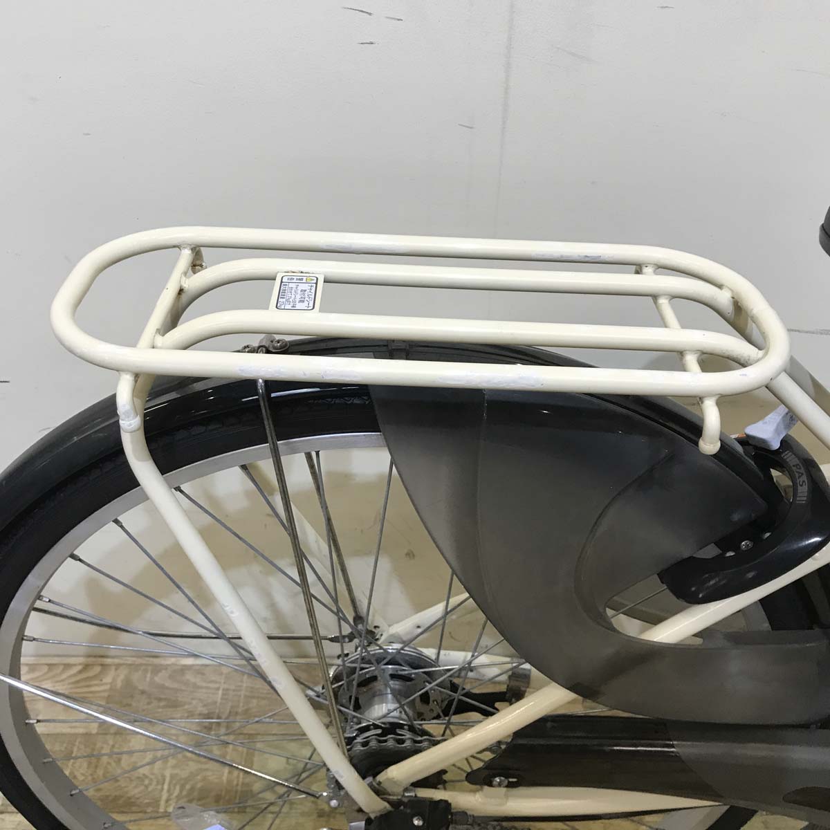 中古電動自転車 ヤマハ PAS ナチュラ M アイボリー ホワイト 26インチ KD020