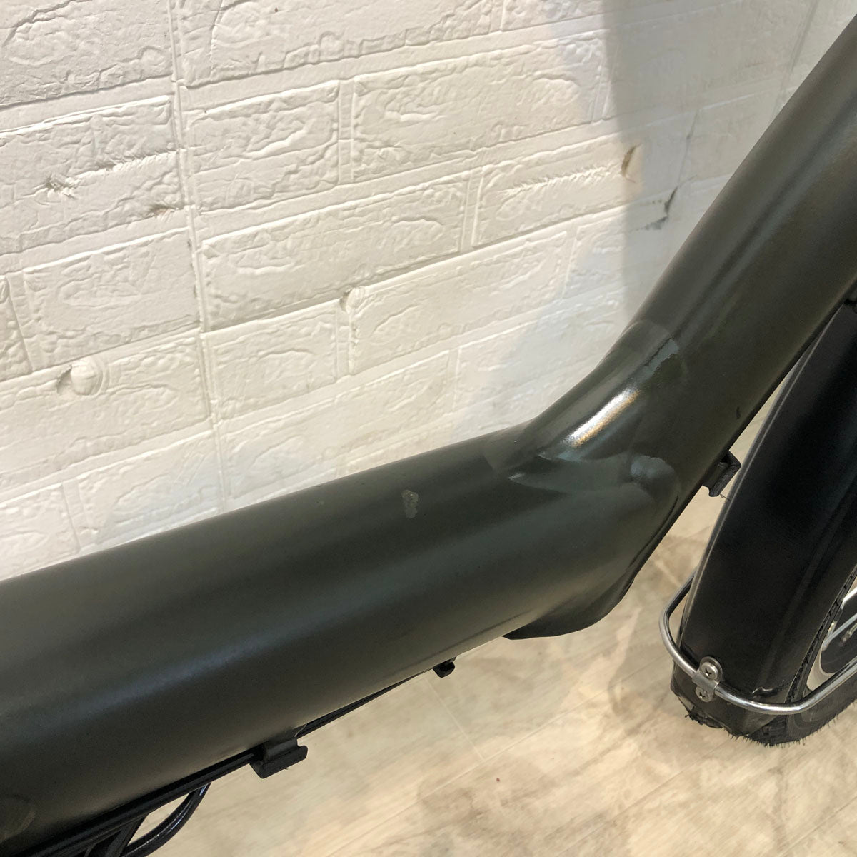 中古電動自転車  新品バッテリー ブリヂストン アンジェリーノ プティット e カーキ 20インチ YE059