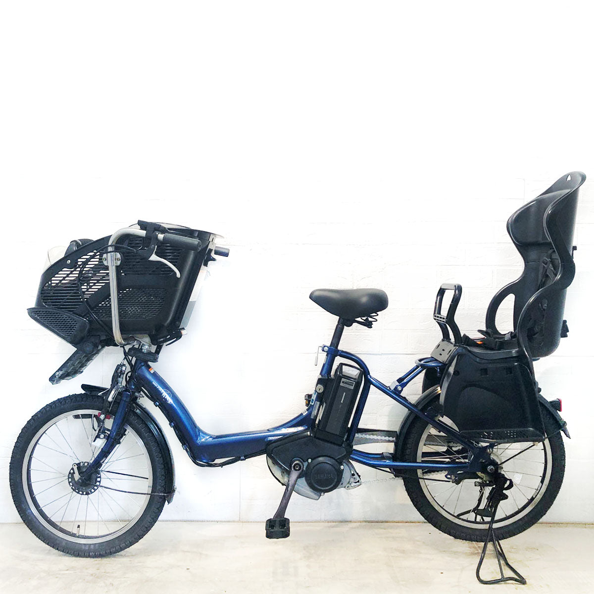中古電動自転車 ヤマハ PAS Kiss mini パス キッス ミニ ネイビー 20インチ YE060