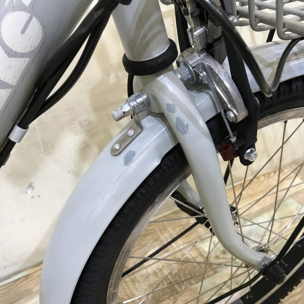 中古電動自転車 ブリヂストン ビッケ2e グレー 20インチ KH113