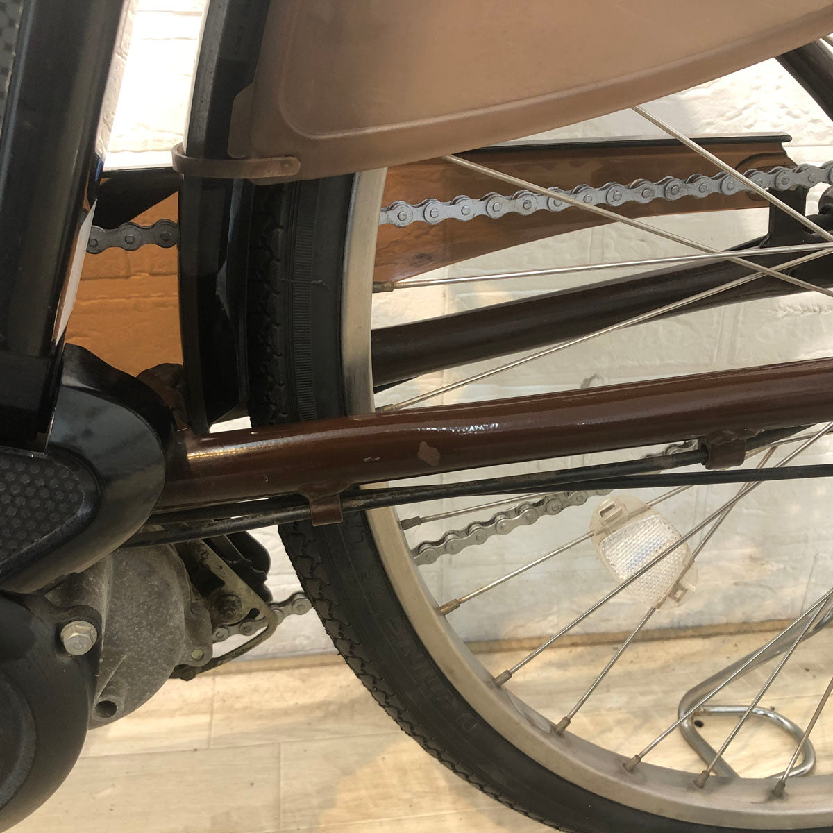 中古電動自転車 ブリヂストン アシスタ DX ブラウン 26インチ YE061