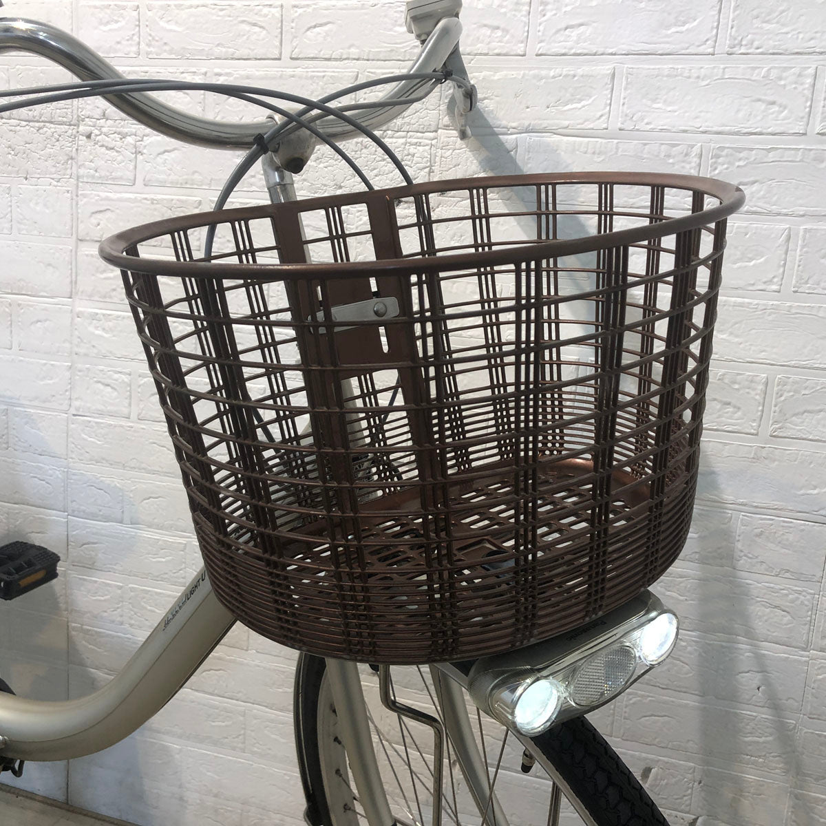 中古電動自転車 パナソニック ビビ ライト U ウォームシルバー 24インチ YE062