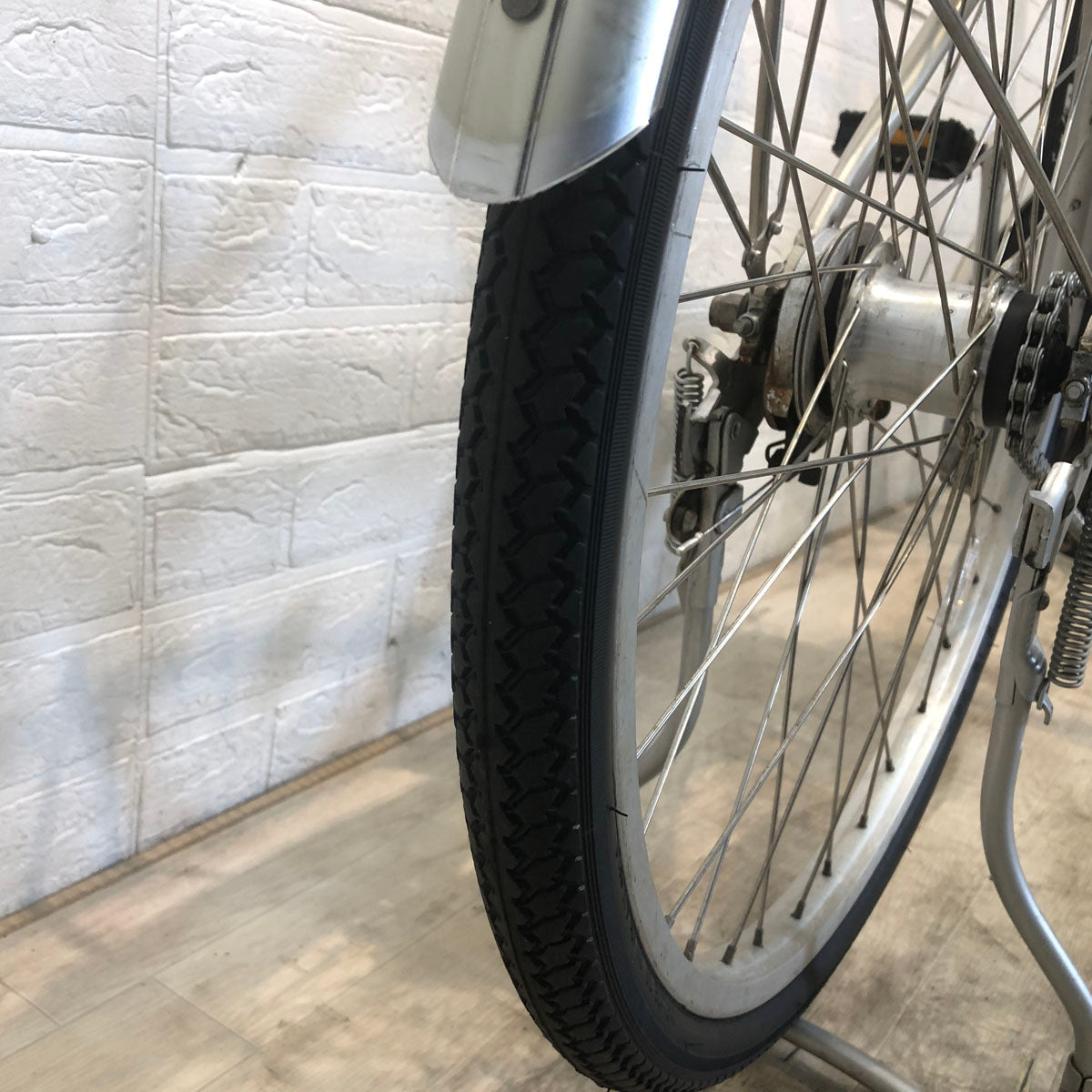中古電動自転車 パナソニック ビビ ライト U ウォームシルバー 24インチ YE062