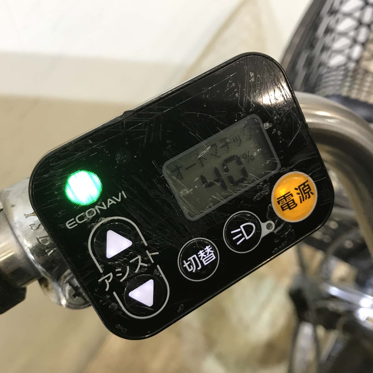 中古電動自転車 パナソニック ビビ ライフ グレー 前18×後16インチ KD026