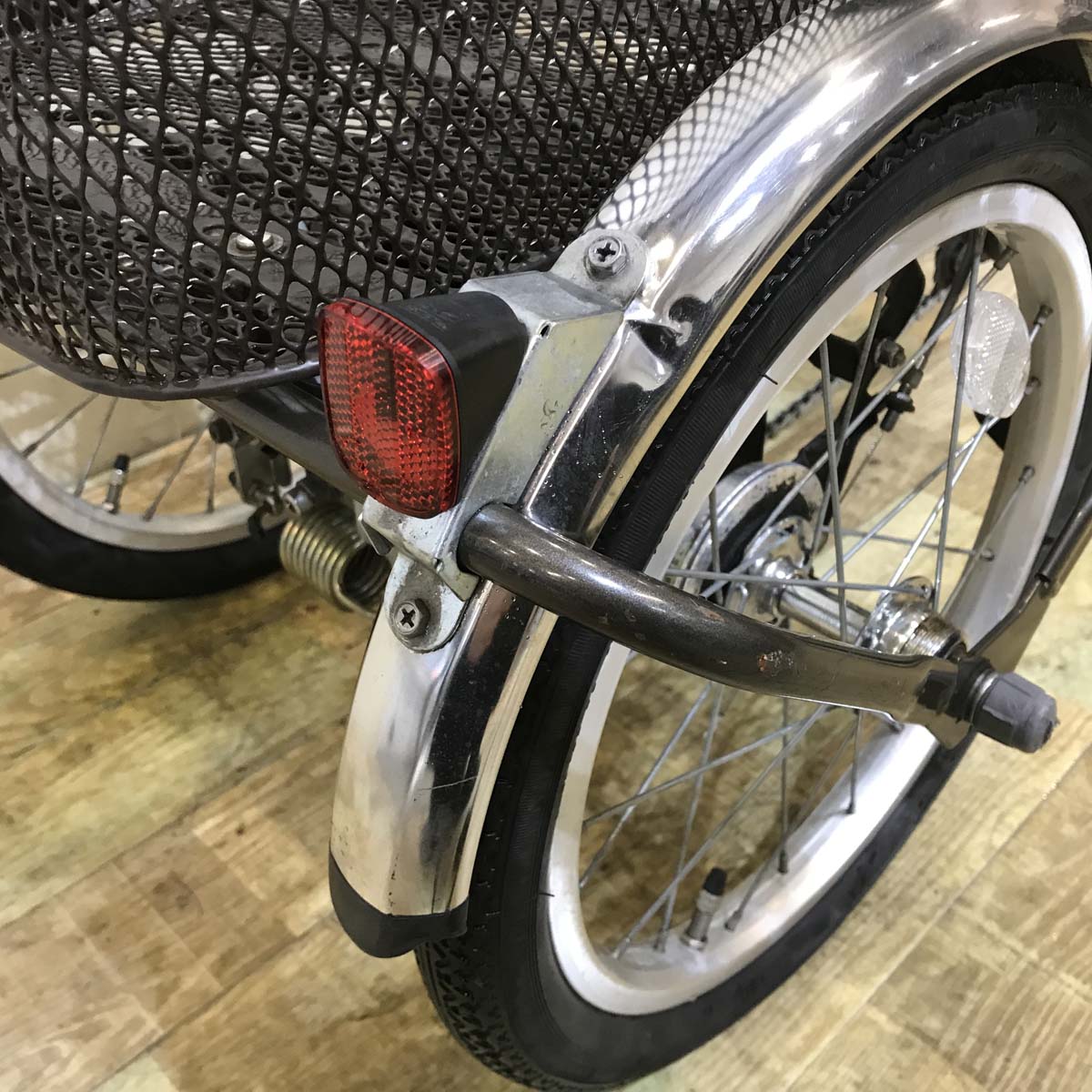 中古電動自転車 パナソニック ビビ ライフ グレー 前18×後16インチ KD026