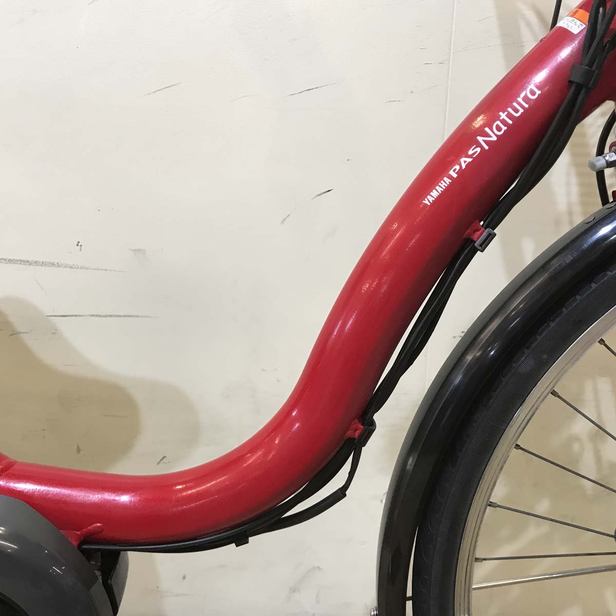 中古電動自転車 ヤマハ PAS ナチュラ M レッド 26インチ KD028