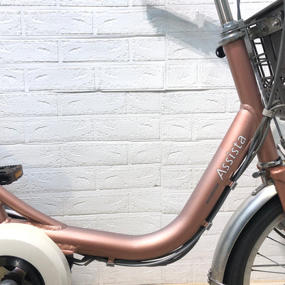 ブリヂストン アシスタワゴン ピンク 前18×後16インチ YN029 【中古車】