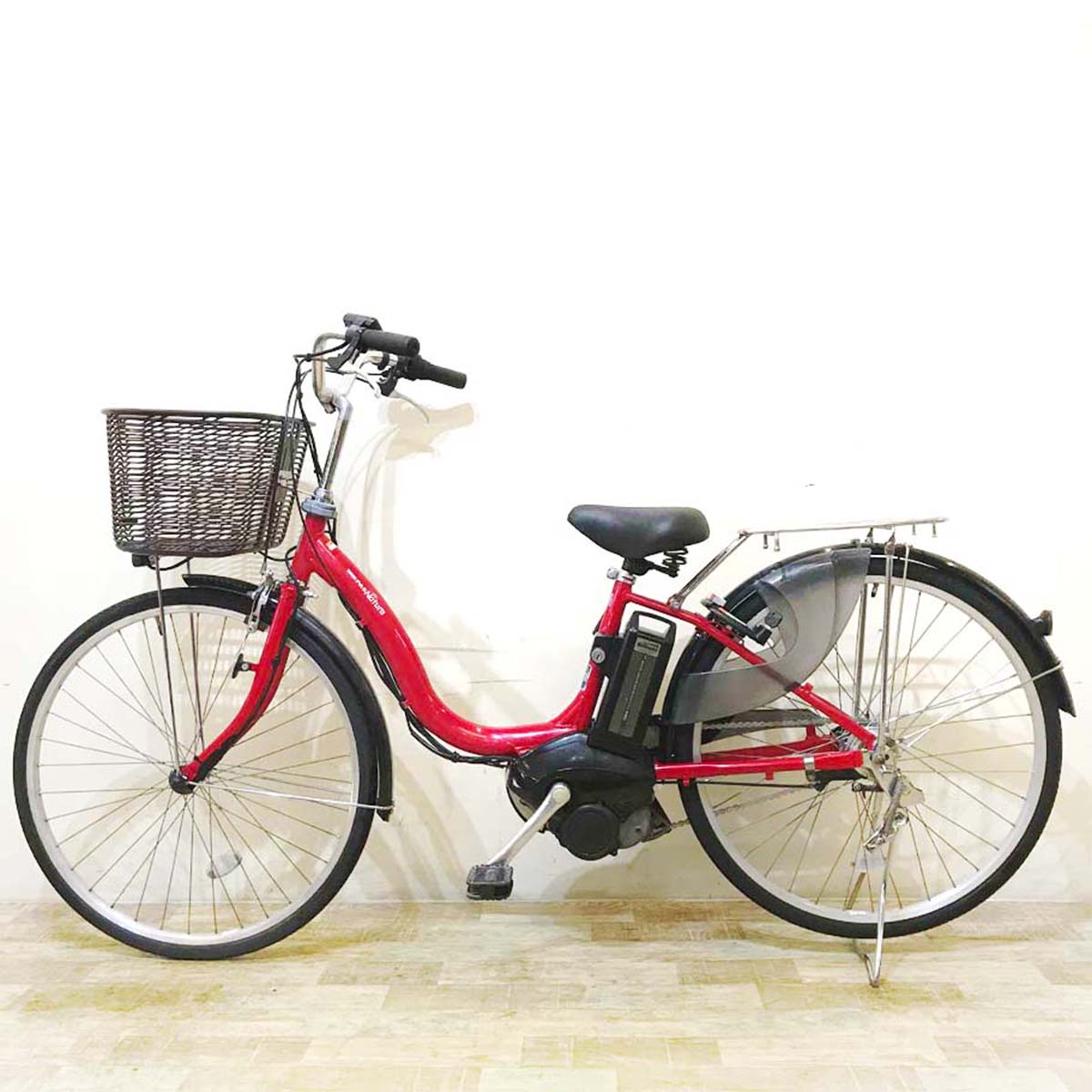 中古電動自転車 ヤマハ PAS ナチュラ M レッド 26インチ KD028 – e-CHARIty