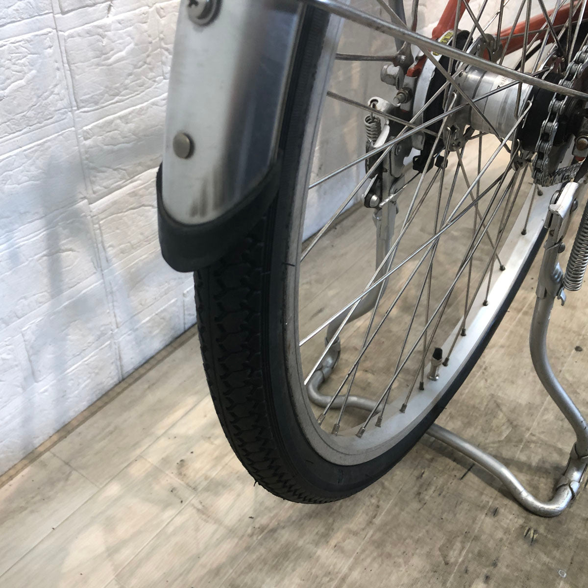 中古電動自転車 パナソニック ビビ L オレンジ 24インチ YE069