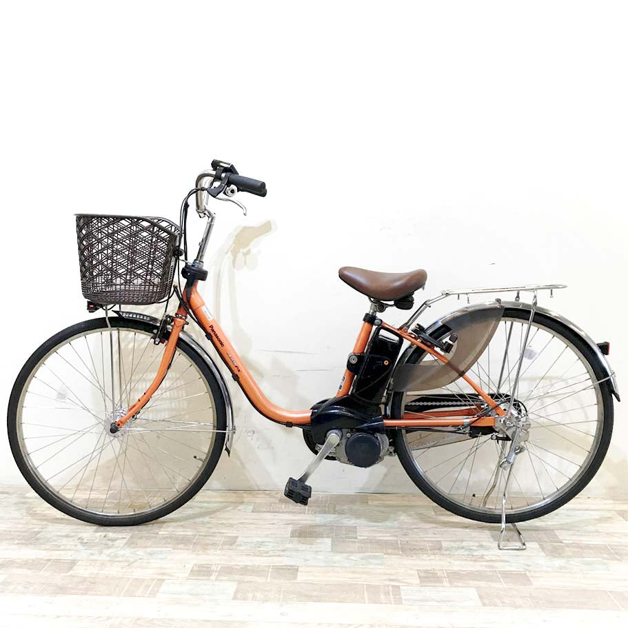 中古電動自転車 パナソニック ビビPX オレンジ 26インチ KH119 
