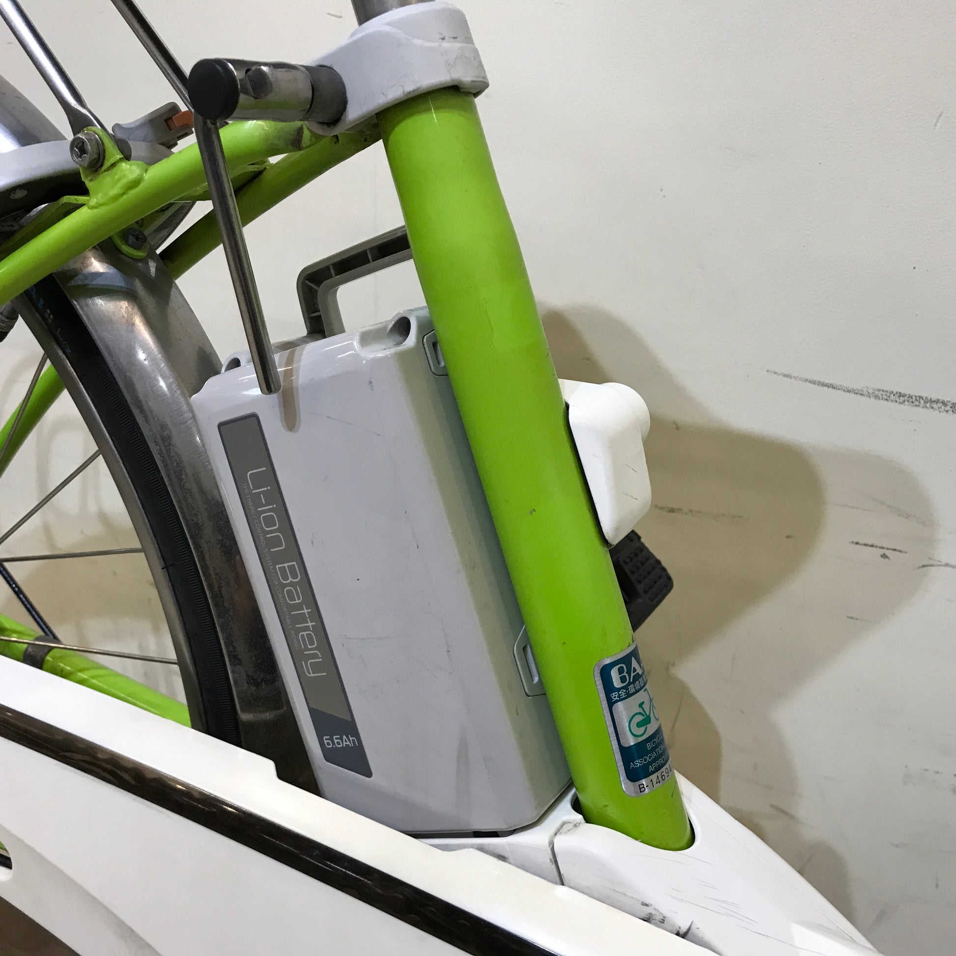 中古電動自転車 パナソニック ビビDX  グリーン 26インチ KH120