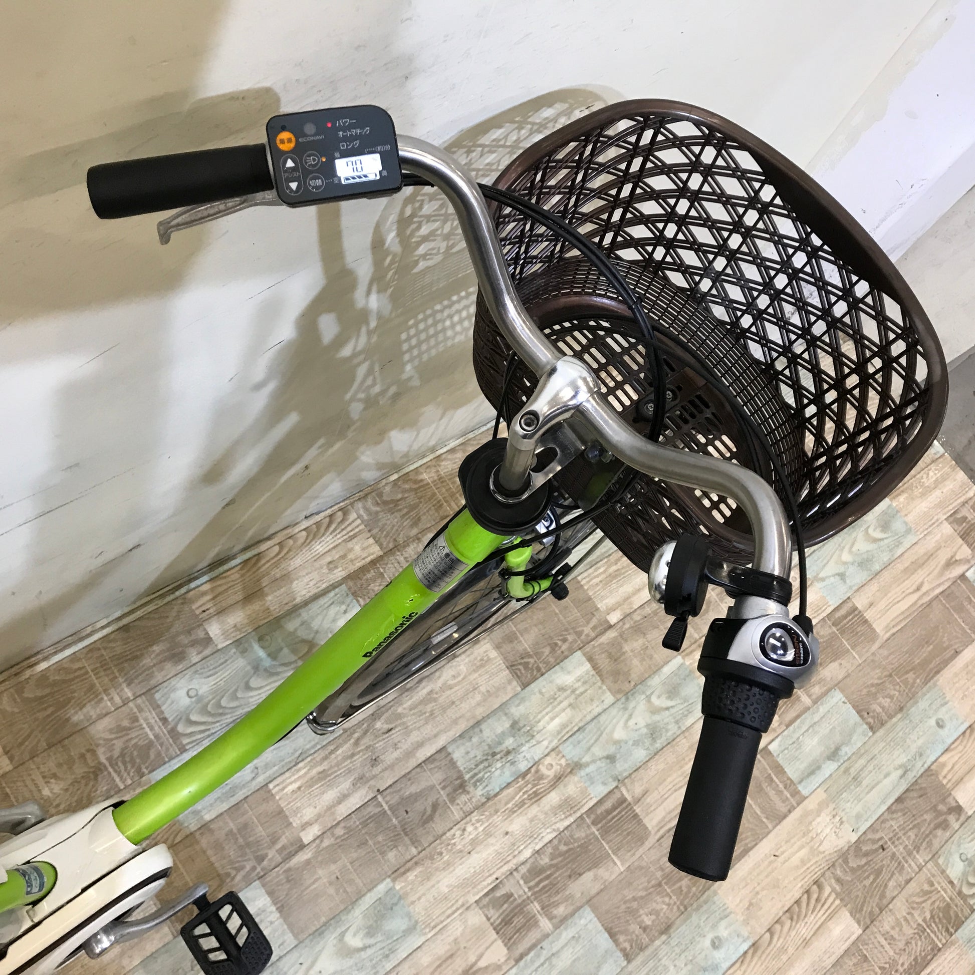 中古電動自転車 パナソニック ビビDX  グリーン 26インチ KH120
