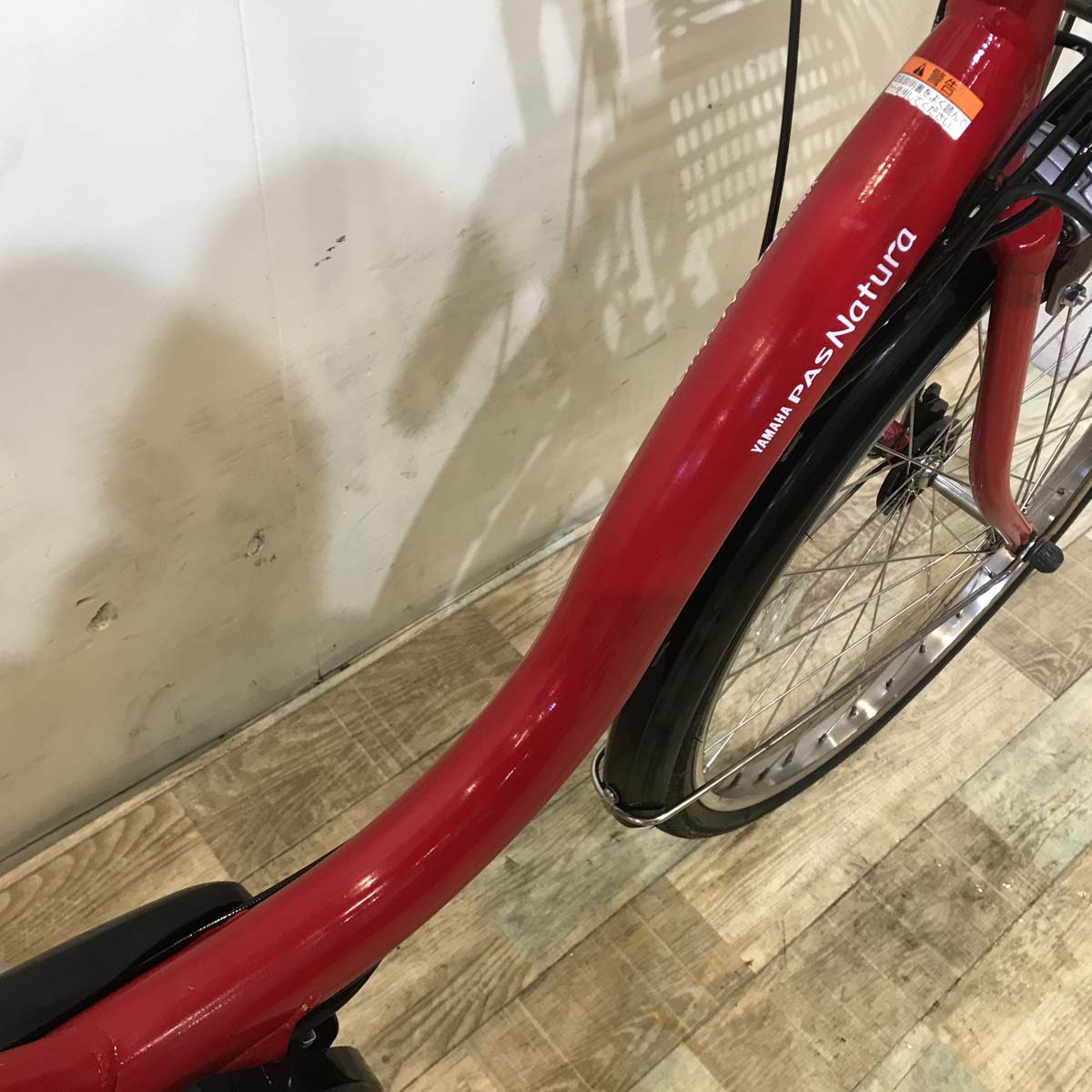 中古電動自転車 ヤマハ PAS ナチュラ L レッド 24インチ KD033