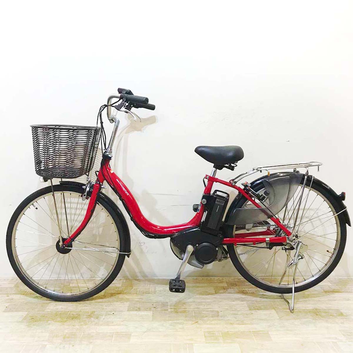 中古電動自転車 ヤマハ PAS ナチュラ L レッド 24インチ KD033