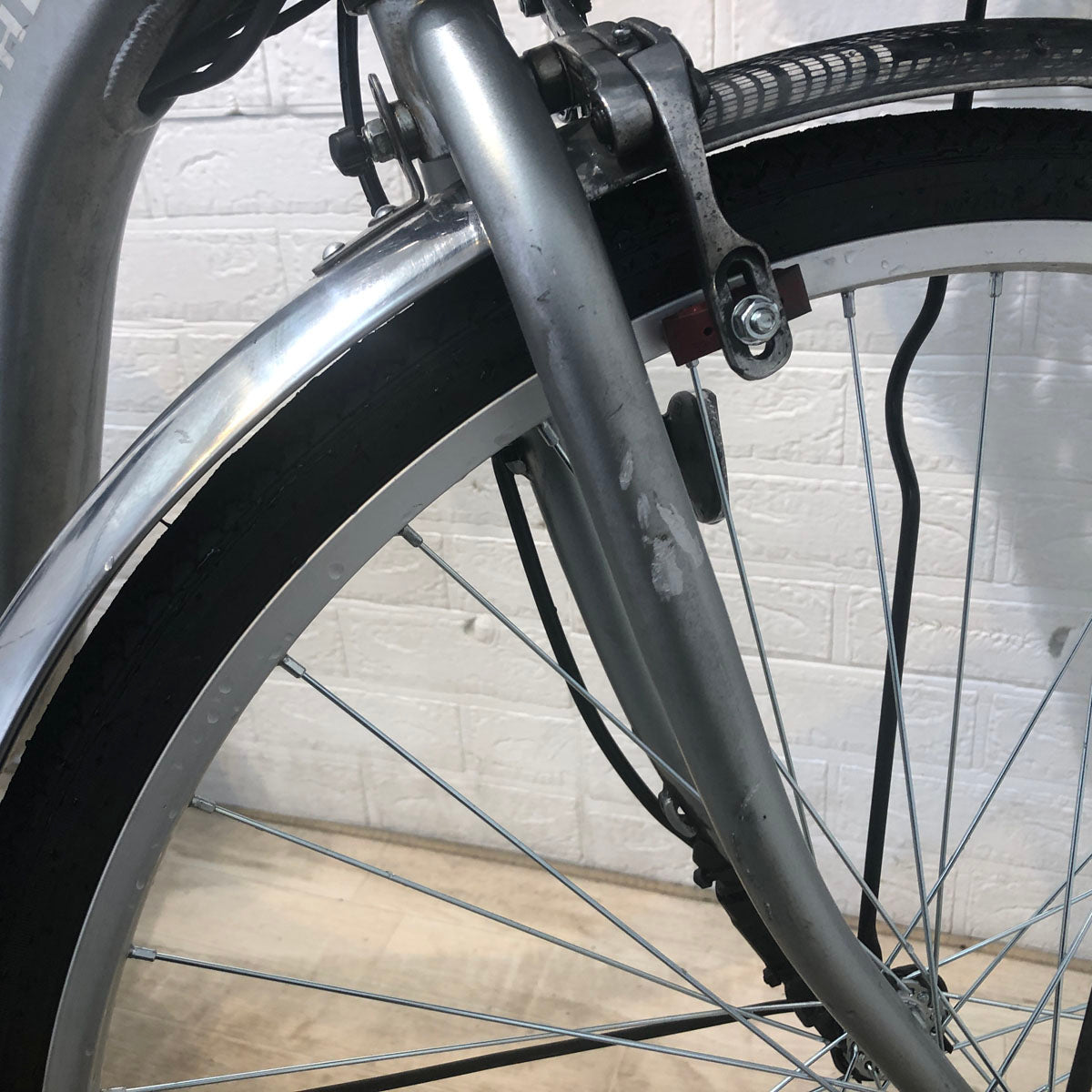 中古電動自転車 ヤマハ PAS Cheer パス チア シルバー 26インチ YE070 