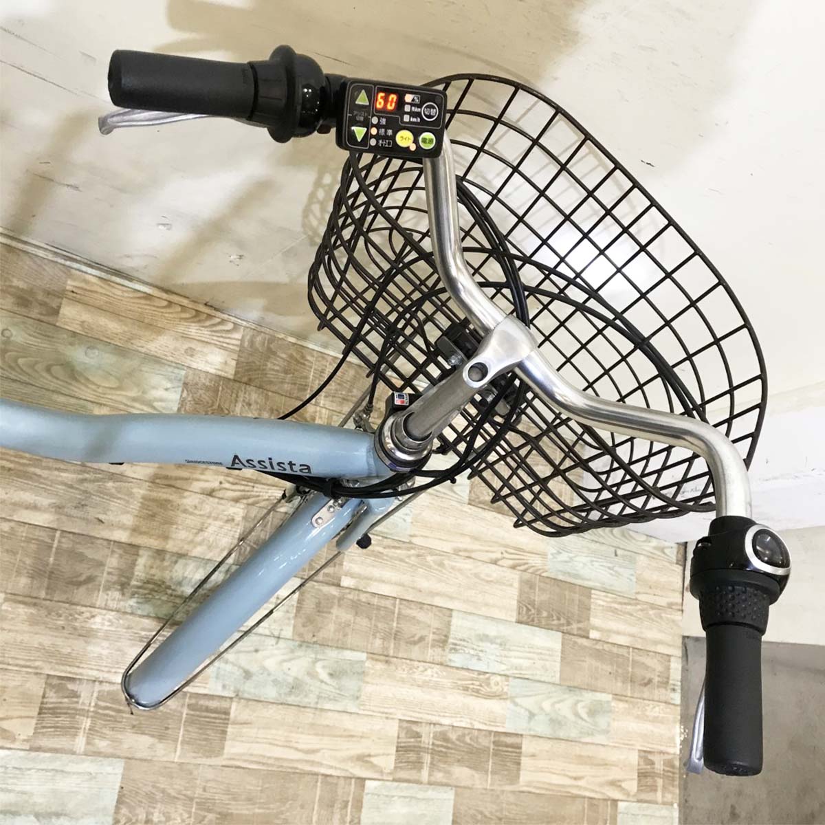 中古電動自転車 ブリヂストン アシスタ ブルー 26インチ KH122