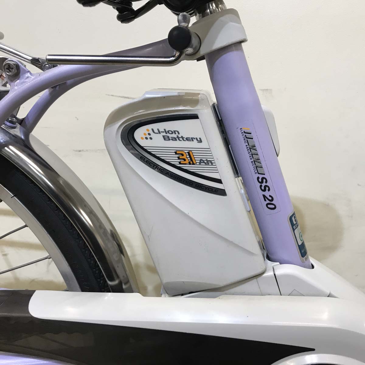 中古電動自転車 パナソニック ビビ SS 20 パープル 20インチ KD035
