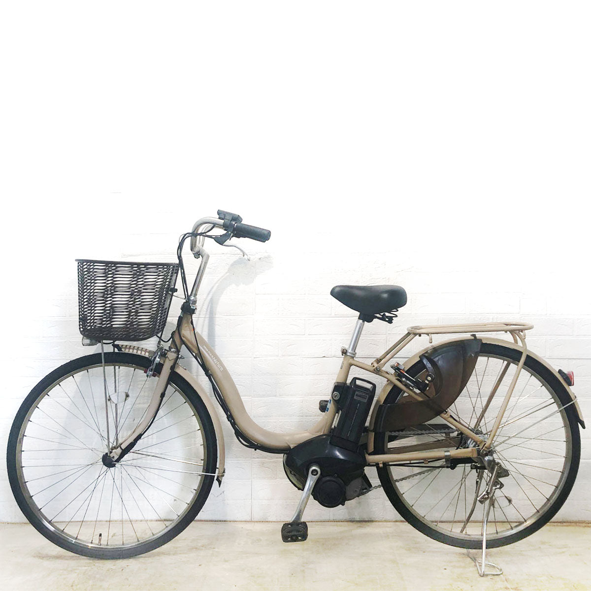 中古電動自転車 ヤマハ PAS ナチュラ XL DX ベージュ 26インチ YE072