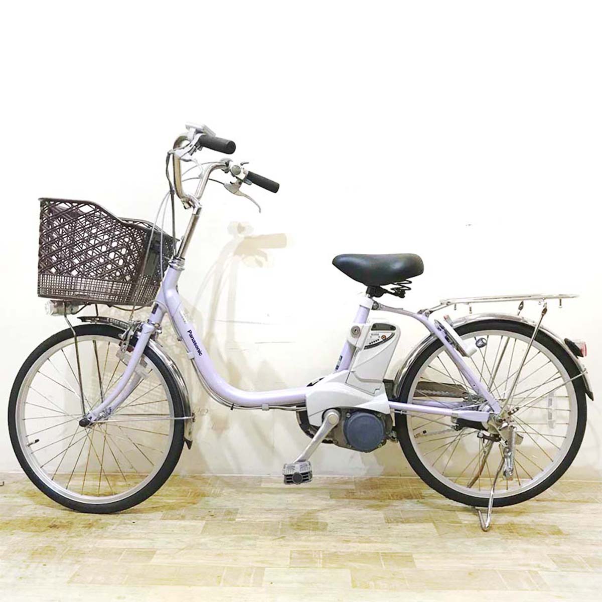 中古電動自転車 パナソニック ビビ SS 20 パープル 20インチ KD035