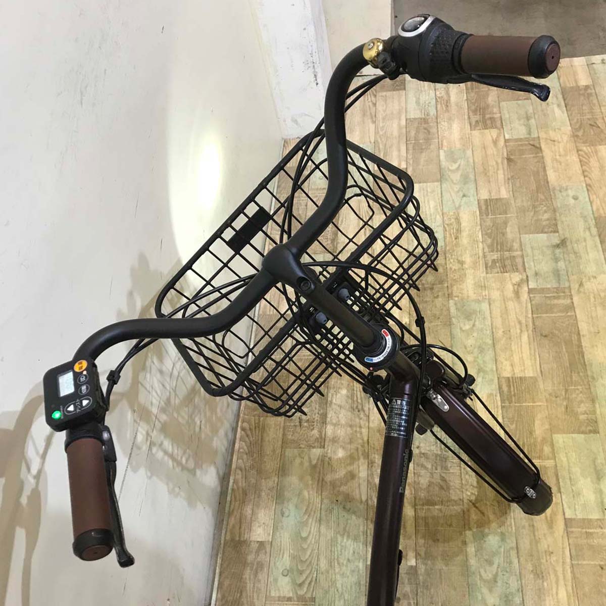 中古電動自転車 パナソニック グリッター ブラウン 20インチ KD036
