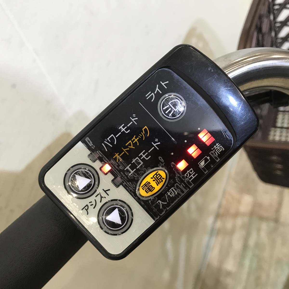 中古電動自転車 パナソニック ビビ TX ブラウン 26インチ KD037 