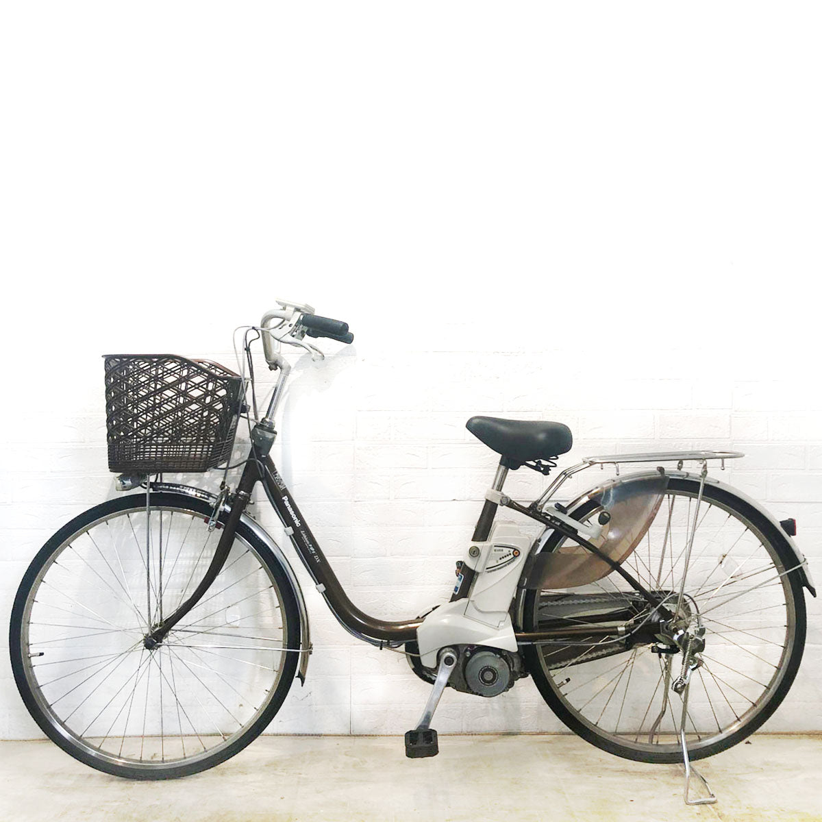 中古電動自転車 パナソニック ビビ DX ブラウン 26インチ YE073 