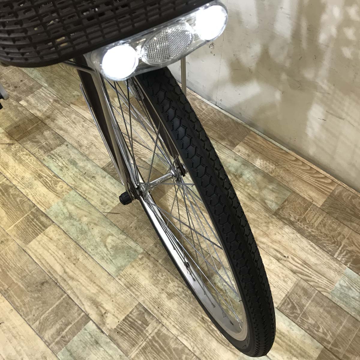 中古電動自転車 パナソニック ビビ TX ブラウン 26インチ KD037 