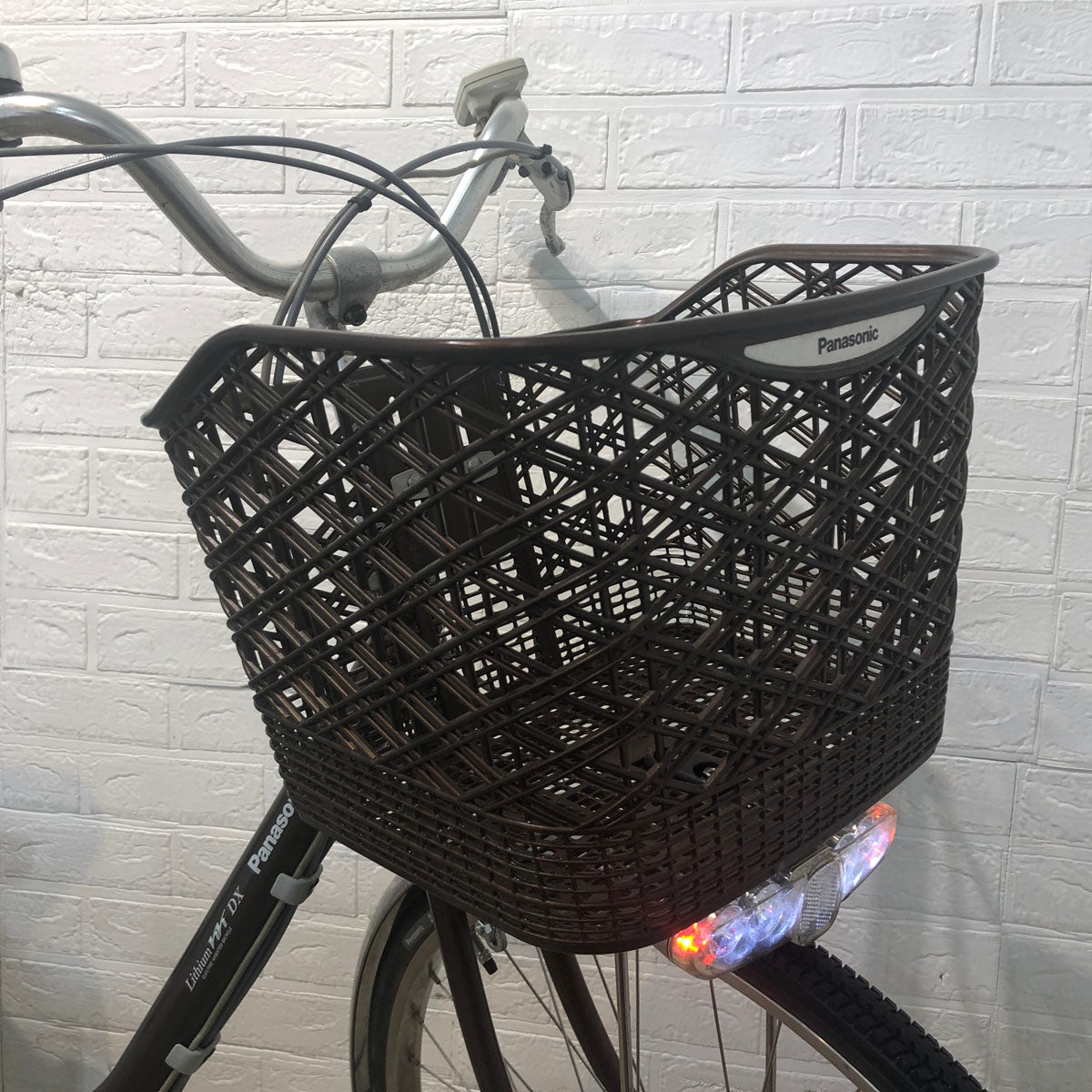 中古電動自転車 パナソニック ビビ DX ブラウン 26インチ YE073 