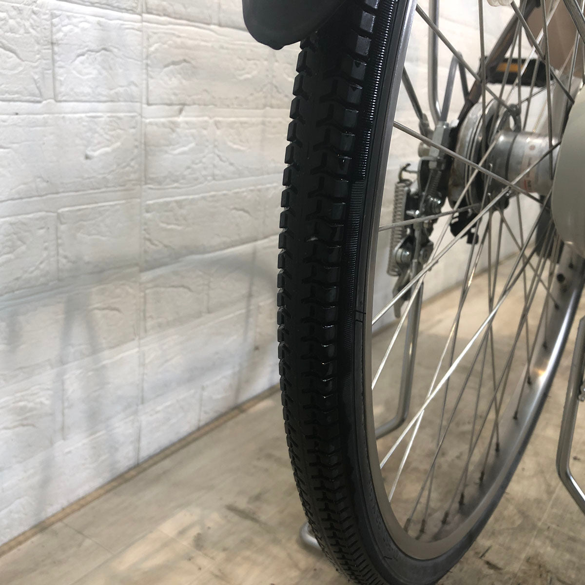 中古電動自転車 パナソニック ビビ DX ブラウン 26インチ YE073 