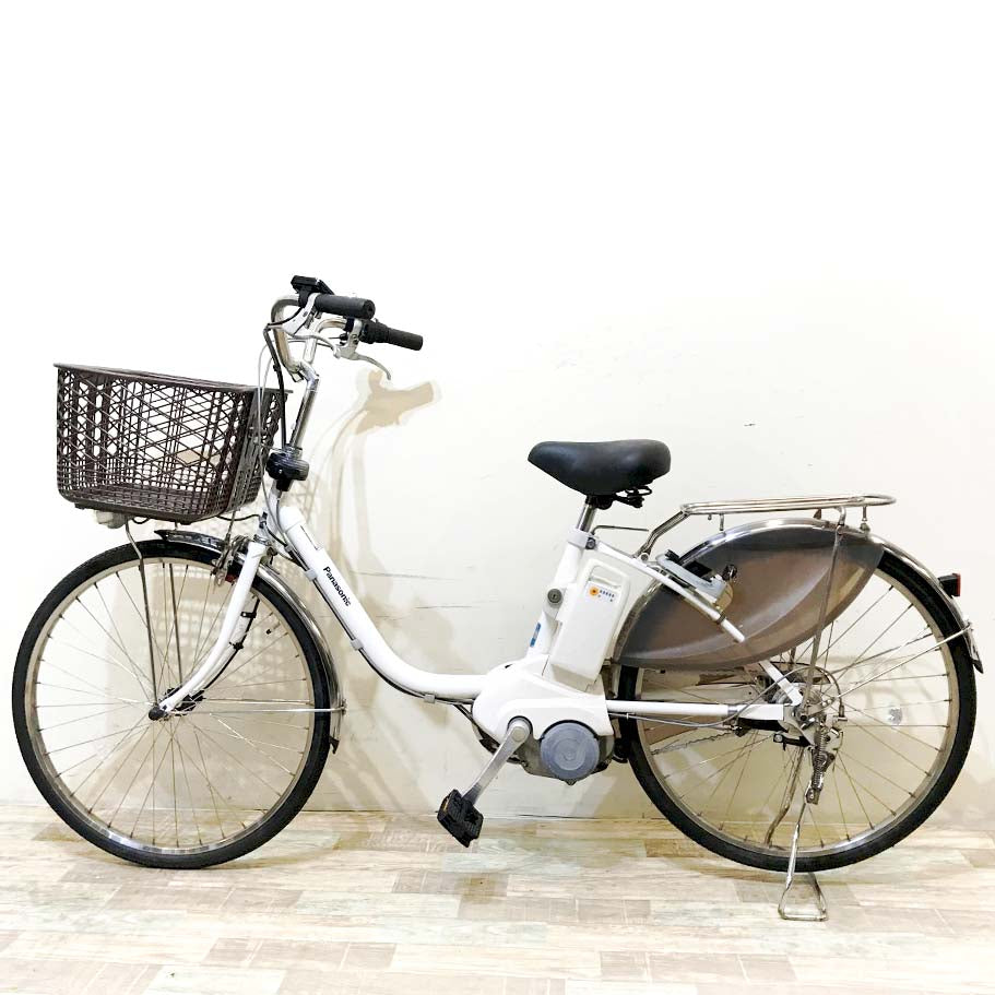 中古電動自転車 パナソニック ビビDX ホワイト 24インチ KH125
