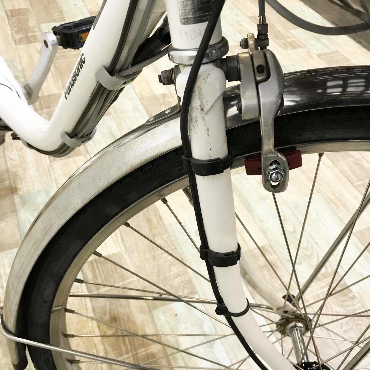 中古電動自転車 パナソニック ビビDX ホワイト 24インチ KH125