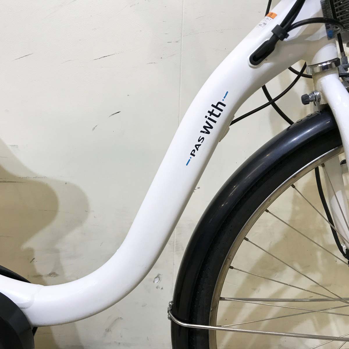 中古電動自転車 ヤマハ PAS ウィズ ホワイト 26インチ KH126