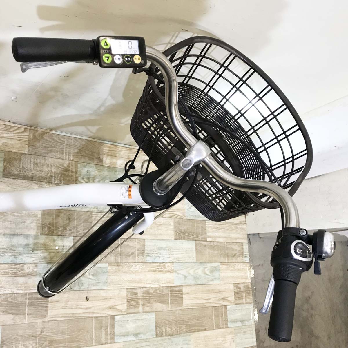 中古電動自転車 ヤマハ PAS ウィズ ホワイト 26インチ KH126