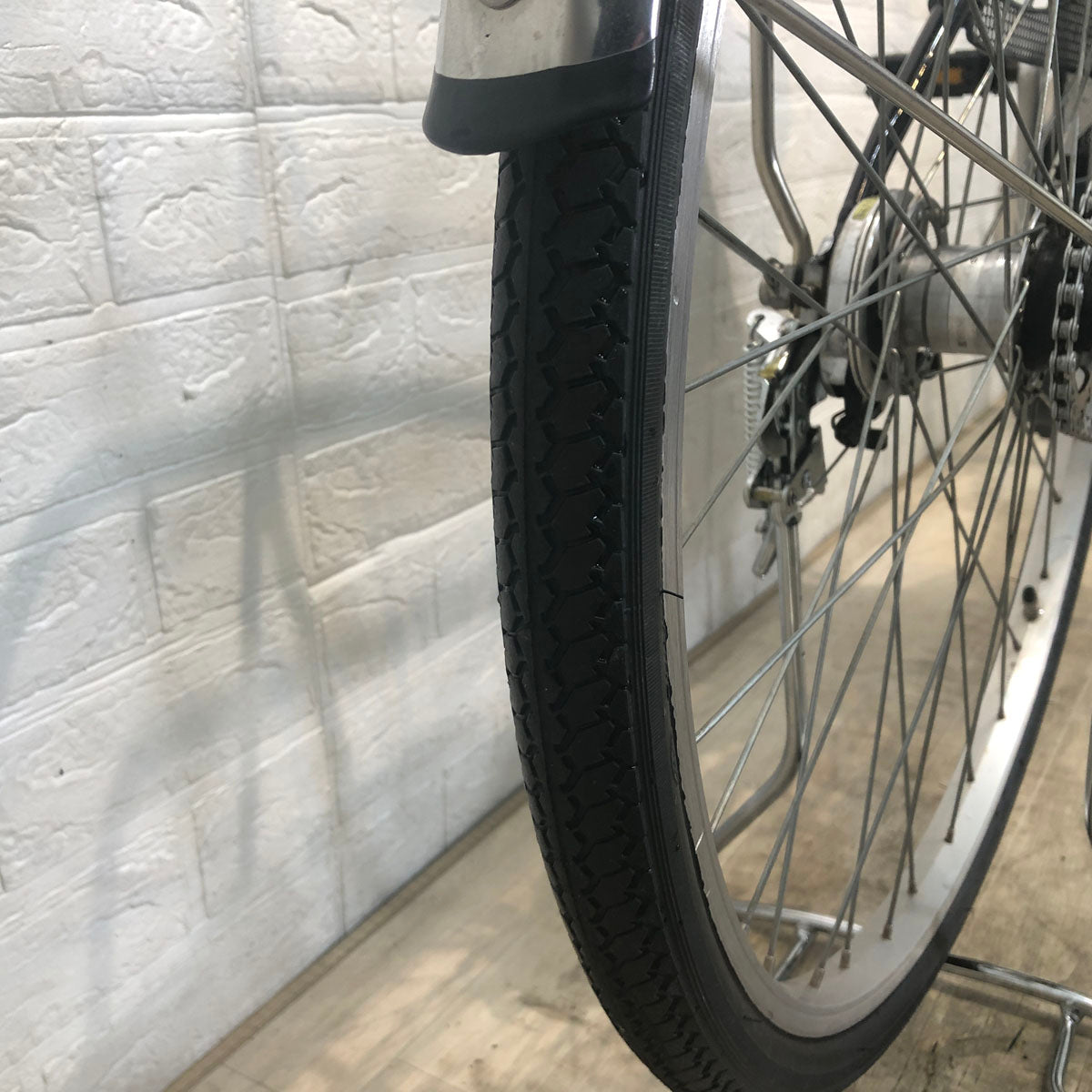 中古電動自転車 パナソニック ビビ YX ブラウン 26インチ YE075