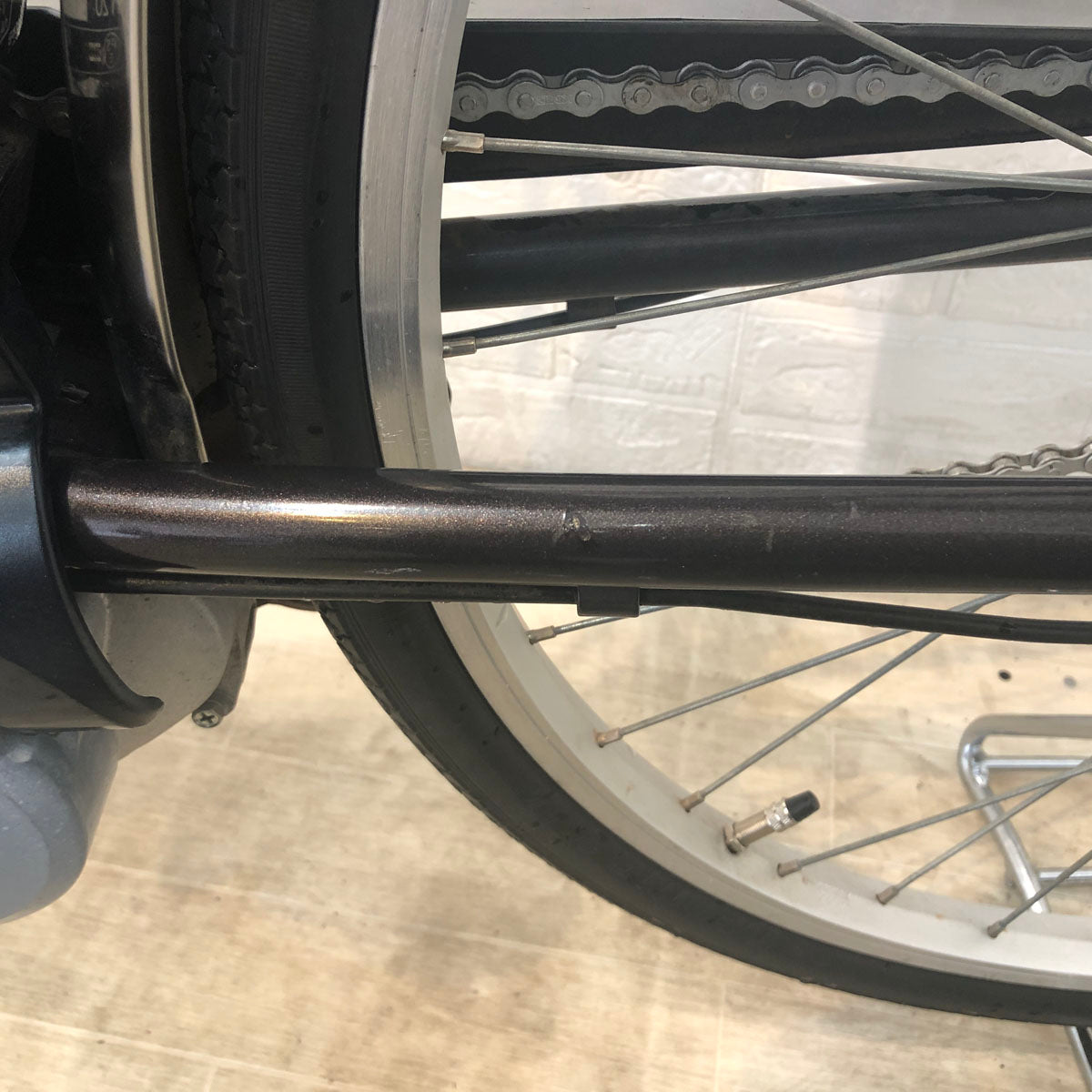 中古電動自転車 パナソニック ビビ YX ブラウン 26インチ YE075